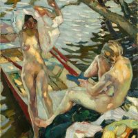 Leo Putz Nach Dem Bad Iii 1914