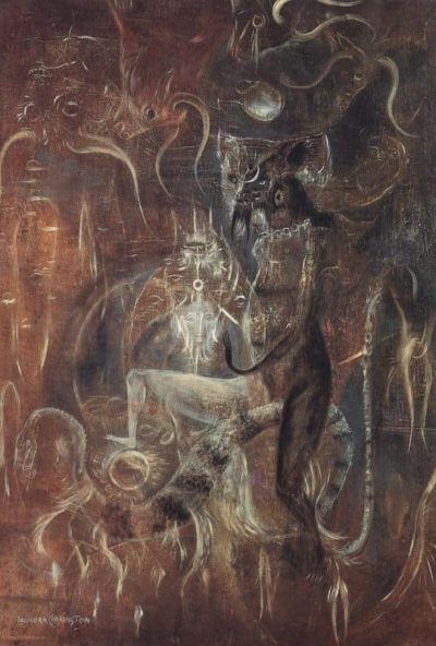 art oil painting reproduction of  Leonora Carrington Beauty And The Beast 1966 museum quality handmade