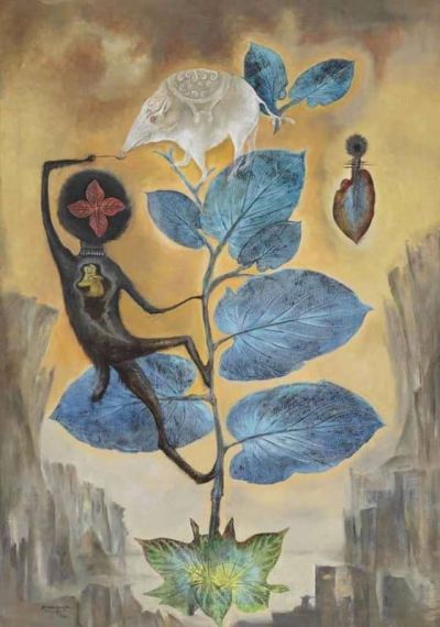 art oil painting reproduction of  Leonora Carrington De La Hierba Santa Holy Grass 1975 museum quality handmade