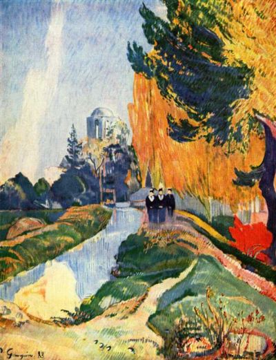 art oil painting reproduction of  Les Alyscamps - Landscape By Paul Gauguin museum quality handmade
