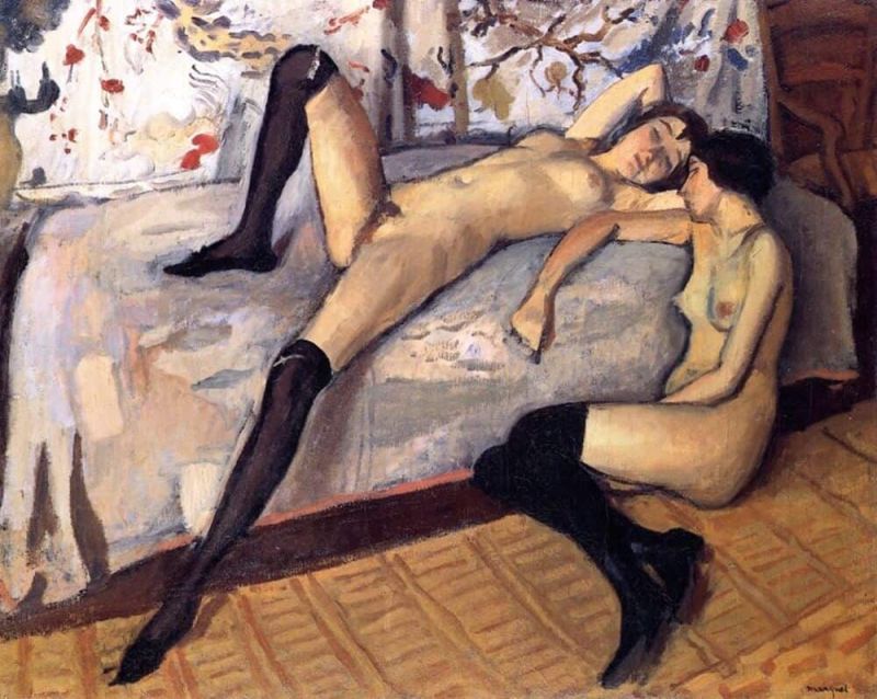 Marquet - Les Deux Amies 1912 By Albert Marquet museum quality