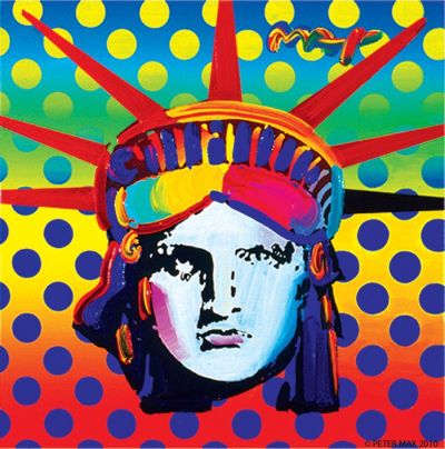art oil painting reproduction of  Liberty By Peter Max museum quality handmade