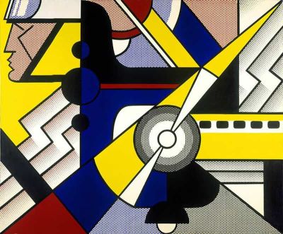 art oil painting reproduction of  Lichtenstein Aviator museum quality handmade