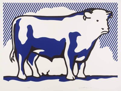 art oil painting reproduction of  Lichtenstein Bull 2 museum quality handmade
