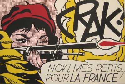 art oil painting reproduction of  Lichtenstein Crak museum quality handmade