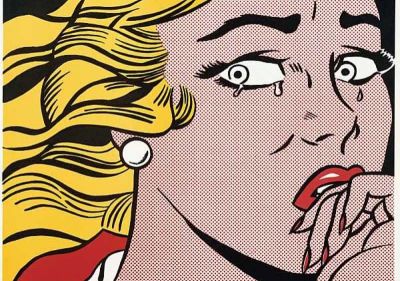 art oil painting reproduction of  Lichtenstein Crying Girl museum quality handmade