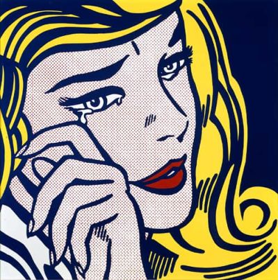 art oil painting reproduction of  Lichtenstein Crying Girl 2 museum quality handmade