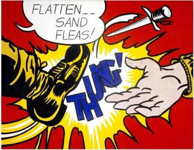 art oil painting reproduction of  Lichtenstein Flatten...sandfleas museum quality handmade
