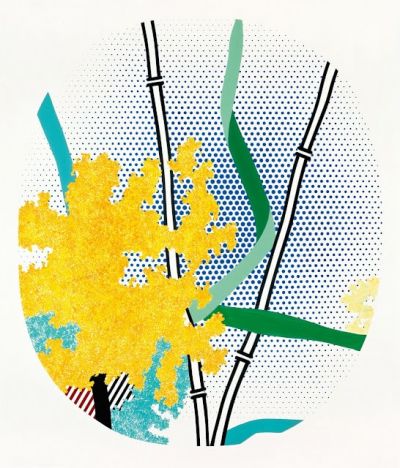 art oil painting reproduction of  Lichtenstein Flower With Bamboo museum quality handmade