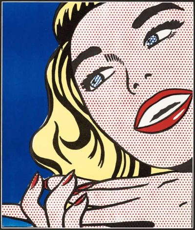art oil painting reproduction of  Lichtenstein Girl museum quality handmade