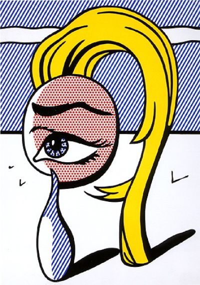 art oil painting reproduction of  Lichtenstein Girl With Tear 1 museum quality handmade