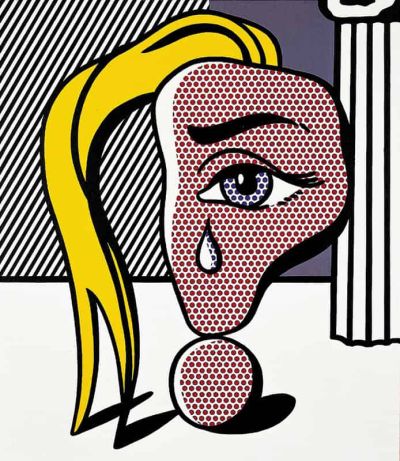 art oil painting reproduction of  Lichtenstein Girl With Tears 3 museum quality handmade