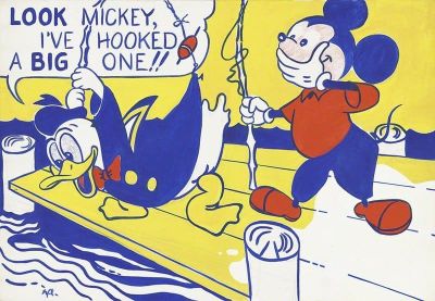 art oil painting reproduction of  Lichtenstein Look Mickey museum quality handmade
