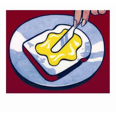 art oil painting reproduction of  Lichtenstein Mustard On White museum quality handmade