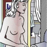 Lichtenstein Nude In Apartment Hand Painted Reproduction