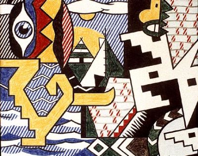 art oil painting reproduction of  Lichtenstein Pow-wow-1979 museum quality handmade