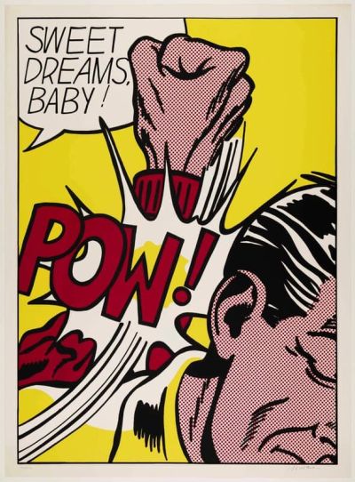 art oil painting reproduction of  Lichtenstein Pow - Sweet Dreams Baby museum quality handmade