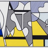 Lichtenstein Roy Lichtenstein Cow Going Abstract