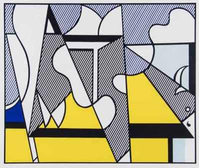 art oil painting reproduction of  Lichtenstein Roy Lichtenstein Cow Going Abstract museum quality handmade