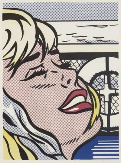 art oil painting reproduction of  Lichtenstein Shipboard Girl museum quality handmade