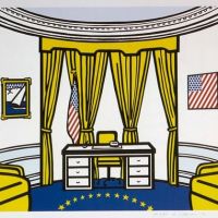 Lictenstein The Oval Office Hand Painted Reproduction