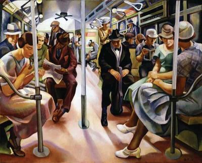 art oil painting reproduction of  Lily Furedi Subway - 1934 museum quality handmade