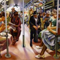 Lily Furedi Subway 1934 Hand Painted Reproduction