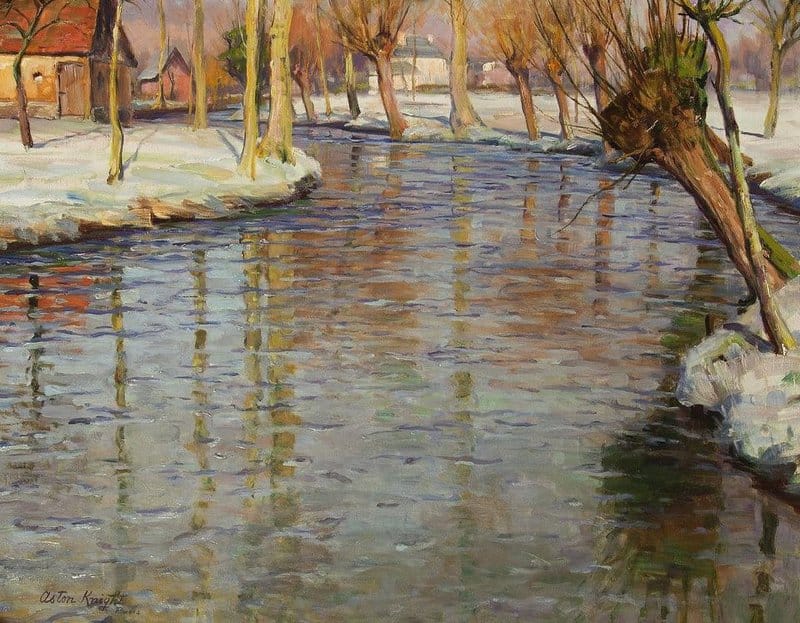 Louis Aston Knight Hiver En Normandie - 1926 museum quality