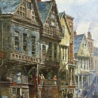 Louise Rayner - Watergate Street Chester