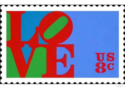 art oil painting reproduction of  Love Stamp By Robert Indiana museum quality handmade