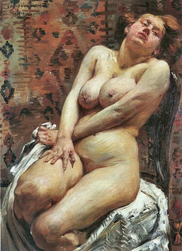 Lovis Corinth Nana Weiblicher Akt 1911 museum quality