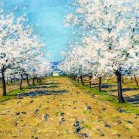 Lowell Birge Harrison Apple Blossoms Hand Painted Reproduction
