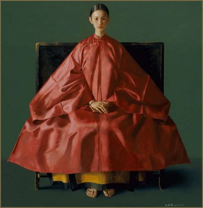 art oil painting reproduction of  Lu Jianjun Catherine La Rose. museum quality handmade