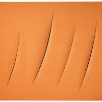 Lucio Fontana Concetto Spaziale Attese Orange