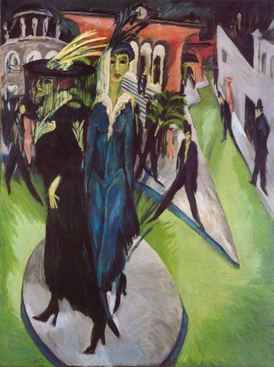 art oil painting reproduction of  Ludwig Kirchner Potsdamer Platz - 1914 museum quality handmade