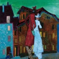 Lyonel Feininger The Honeymooners 1908