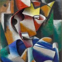 Lyubov Popova Portrait Of A Woman 1915