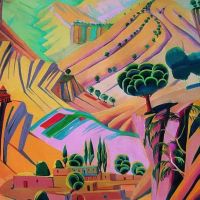 M. Sarian Mottled Landscape 1924