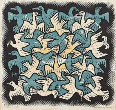 art oil painting reproduction of  M.c. Escher Sun And Moon 1948 museum quality handmade