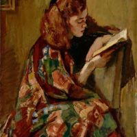 Magnus Enckell Girl Reading - Lasande Flicka - 1922 Hand Painted Reproduction