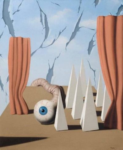 art oil painting reproduction of  Magritte - Le Monde Poetique Ii 1937 museum quality handmade