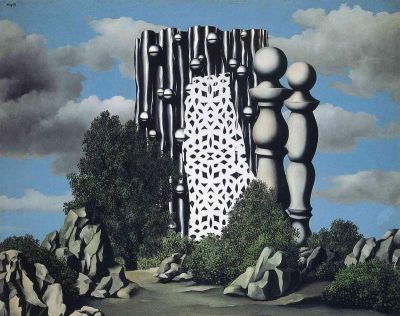 art oil painting reproduction of  Magritte Annunciation museum quality handmade