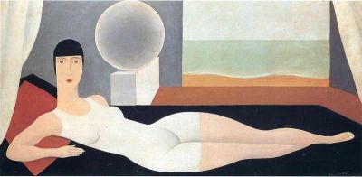 art oil painting reproduction of  Magritte Bather museum quality handmade