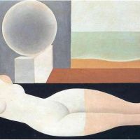 Magritte Bather Hand Painted Reproduction