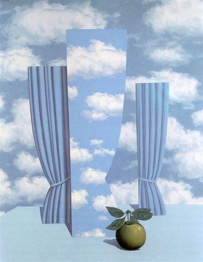 art oil painting reproduction of  Magritte Beautiful World museum quality handmade