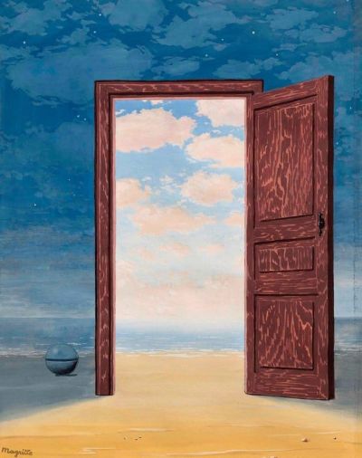 art oil painting reproduction of  Magritte L Embellie 1962 museum quality handmade
