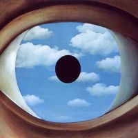 Magritte The False Mirror Hand Painted Reproduction