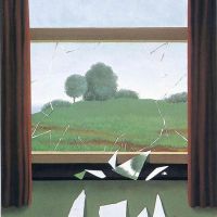 Magritte The Key To The Fields Hand Painted Reproduction