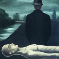 Magritte The Musings Of The Solitary Walker Hand Painted Reproduction