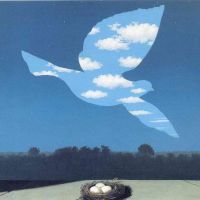 Magritte The Return Hand Painted Reproduction